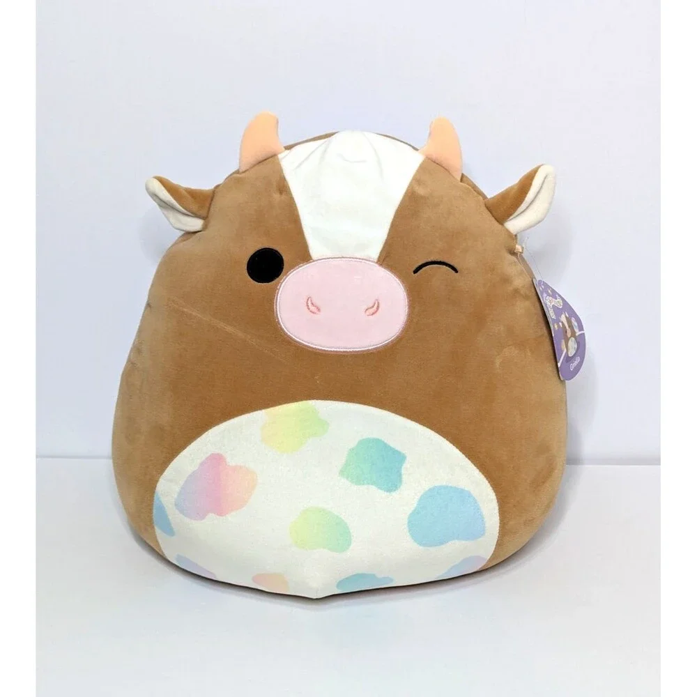 Original Squishmallows 14” Griella The Cow Easter Winking Plush New With Tags